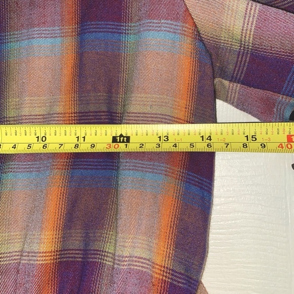 YSL Vintage Plaid Ruffle Neck Dress - Picture 7 of 9